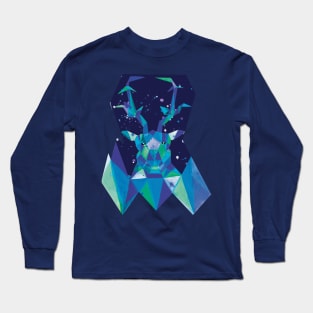 Icy Geometric Stag Long Sleeve T-Shirt